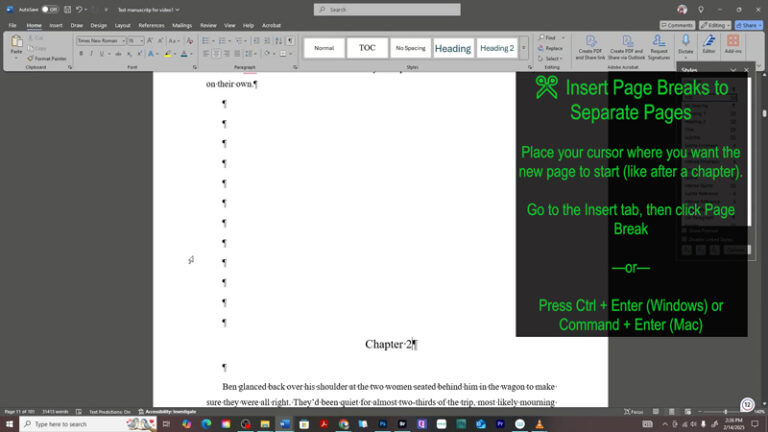 How to Format Your Ebook in Microsoft Word for Amazon KDP (Step-by-Step ...