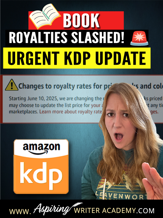 🚨 Amazon KDP Just Changed Royalties for Authors — and Fiction Writers Could Be Hit the Hardest! If you self-publish through Kindle Direct Publishing, you need to read this update. Learn what’s changing, how it affects print book profits, and what publishing alternatives are available (like IngramSpark, Barnes & Noble Press, BookVault, and more). Don’t let this change catch you off guard! 📚✍️ #SelfPublishingTips #AmazonKDP #IndieAuthor #WritersOnPinterest #BookMarketing #IngramSpark
