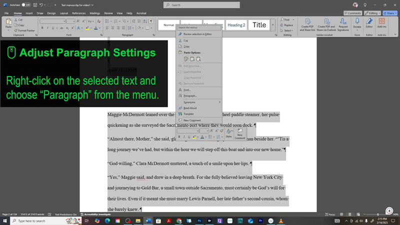 Tabs making your ebook look messy? Learn how to fix paragraph indents the right way in Microsoft Word—no more weird formatting on Kindle! #KDP #eBookFormatting #WriterHelp