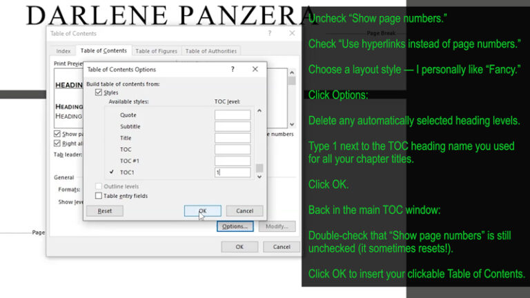 How to Create a Clickable Table of Contents in Microsoft Word for Self-Publishing Your eBook Learn how to create a clickable Table of Contents in Microsoft Word for your eBook on Amazon KDP! This easy tutorial walks you through formatting heading styles, inserting a TOC, and customizing your layout to look clean and professional. A clickable TOC boosts your eBook’s navigation, helps meet KDP standards, and enhances the reader experience. Don’t publish without it—make your book Kindle-ready today! 🔧📚