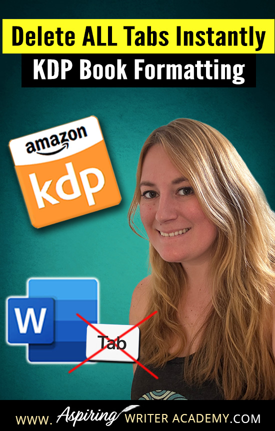 Tabs causing weird spacing in your ebook? Don’t worry—it’s an easy fix! This tutorial shows you how to clean up your manuscript in Word and make it Kindle-ready. #AmazonKDP #WriterTips #DIYFormatting