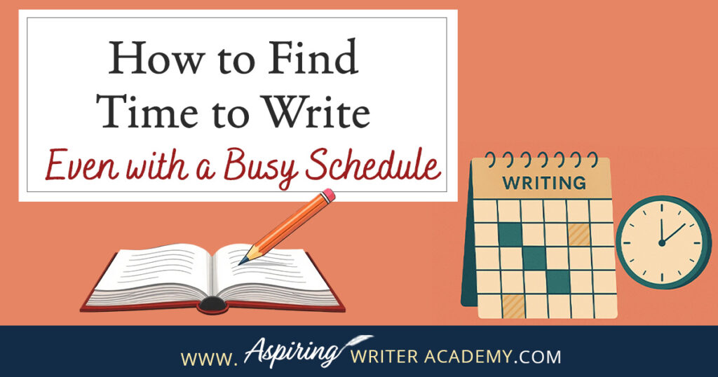 Feeling overwhelmed and struggling to find time to write? This blog post is packed with practical tips to help busy writers carve out consistent writing time—even with a packed schedule. Learn how to set flexible goals, time block effectively, and stay motivated when life gets chaotic. Perfect for aspiring authors and anyone juggling writing with real life. Start making progress on your writing today!