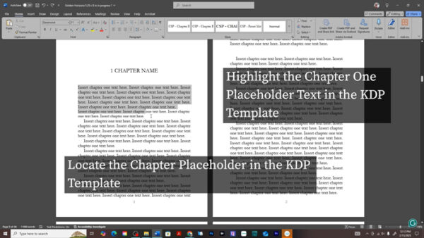 How to Format Your Print Book in Microsoft Word Using Amazon KDP ...
