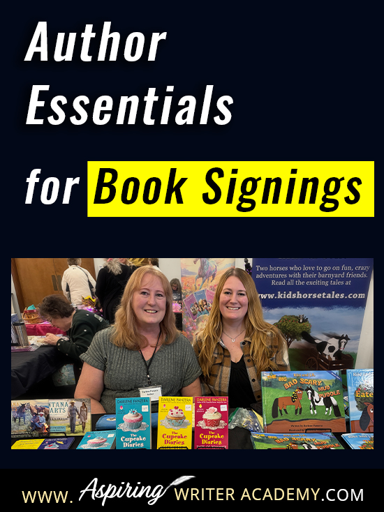 Get ready for your next book signing with our complete guide! Learn what to bring, how to display your books, and tools to stay organized. Perfect for indie authors, traditionally published authors, and anyone hosting or attending an author event. #WritingTips #BookSignings #AuthorChecklist