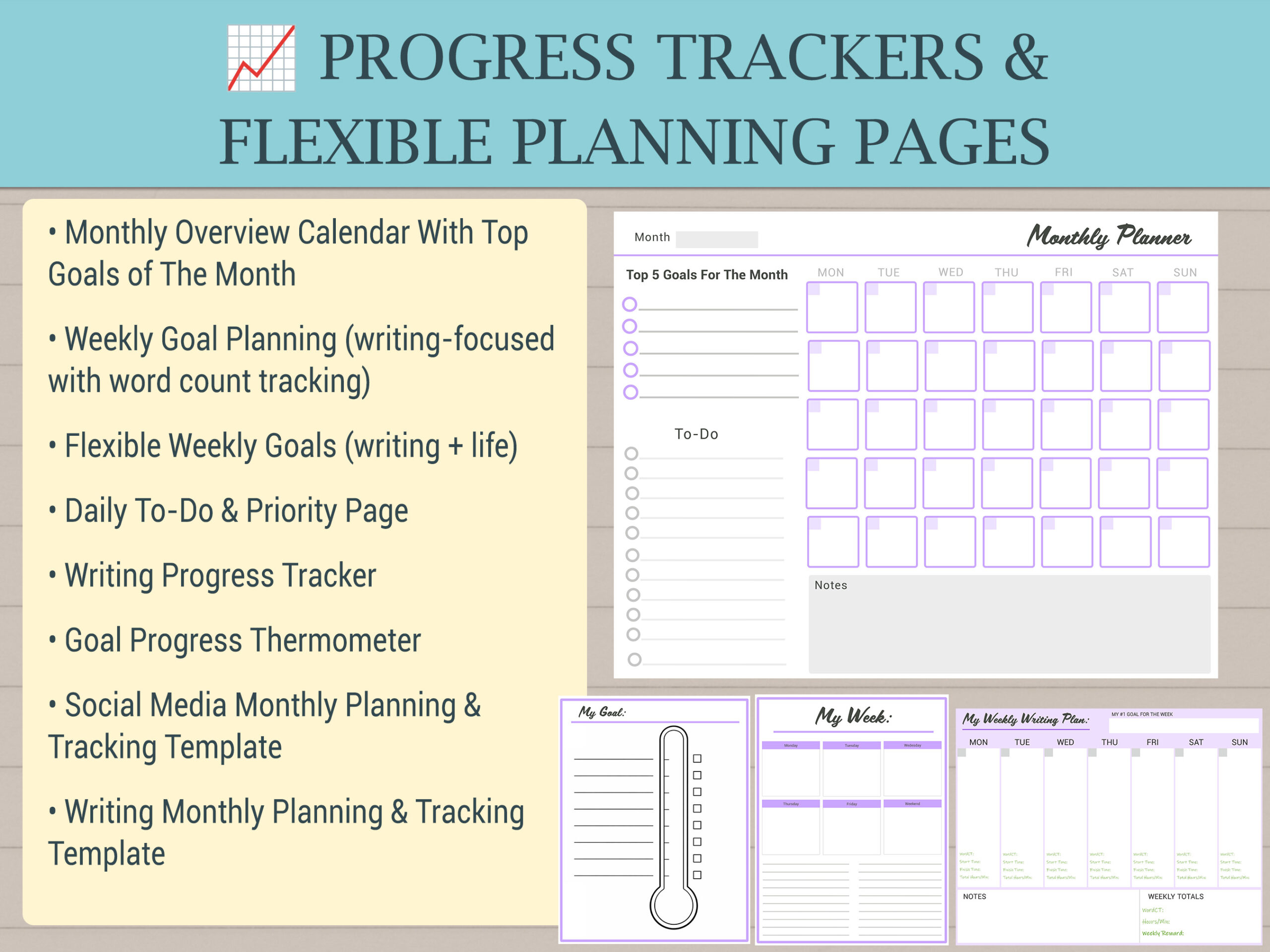 2026 Goal Setting Templates for Writers