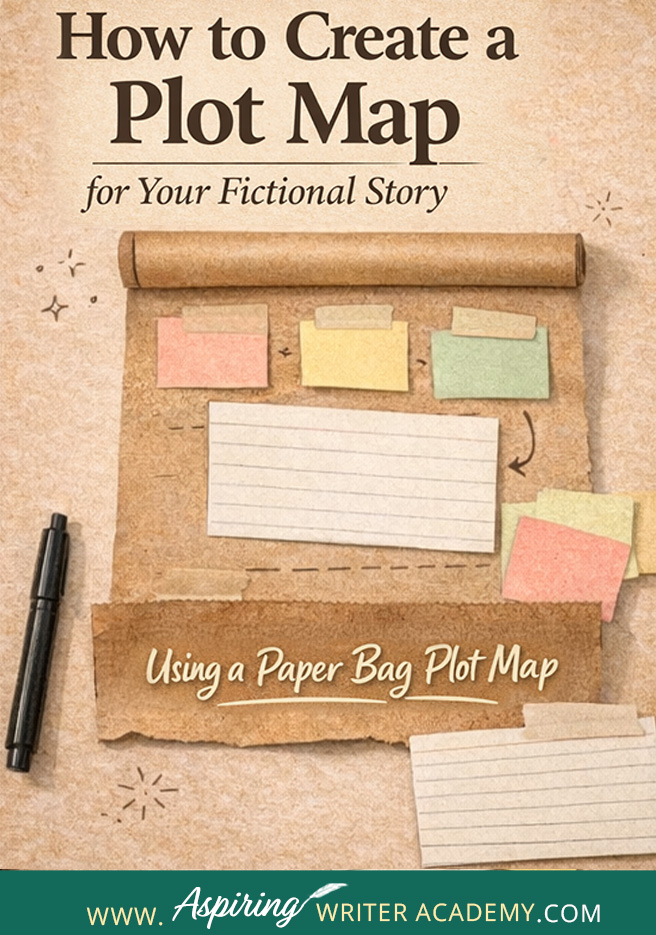 Organize your story like a pro with the Paper Bag Plot Map Method! Outline chapters, scenes, and key events visually using sticky notes and index cards. Perfect for short stories, novellas, or novels. Free template included! #WritingTips #PlotMap #StoryPlanning #NovelWriting #AspiringWriters