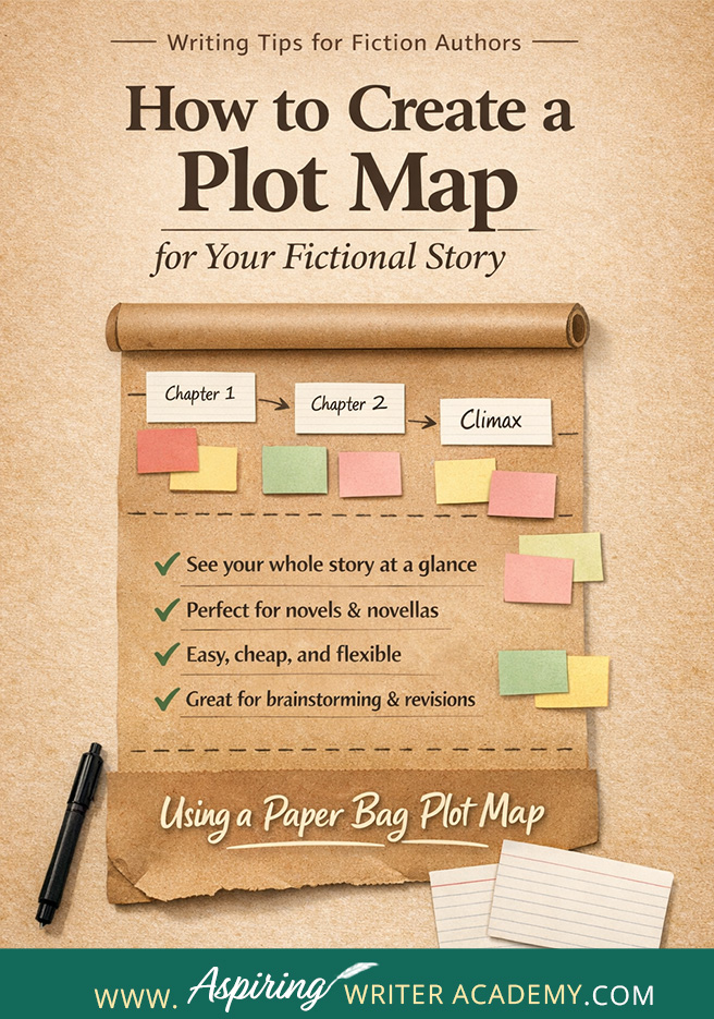Discover the Paper Bag Plot Map Method! A cheap, easy way to outline your novel or short story, organize chapters and scenes, and brainstorm story ideas. Perfect for hands-on writers. Includes a free plot sketch template! #StoryPlanning #PlotMap #NovelOutline #WritingTips #AspiringWriters