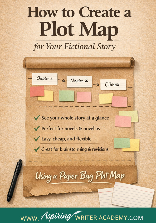 Discover the Paper Bag Plot Map Method! A cheap, easy way to outline your novel or short story, organize chapters and scenes, and brainstorm story ideas. Perfect for hands-on writers. Includes a free plot sketch template! #StoryPlanning #PlotMap #NovelOutline #WritingTips #AspiringWriters