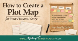 Learn how to plot your story with the Paper Bag Plot Map Method! Perfect for writers, novelists, and aspiring authors, this simple visual method helps you outline chapters, scenes, and key story events. Use sticky notes, index cards, and a paper bag to organize your story and brainstorm ideas. Free template included! #PlotMap #WritingTips #NovelPlanning #StoryStructure #AspiringWriters