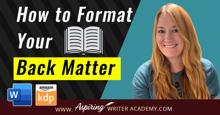 How to Format Your Book Back Matter for Amazon KDP (Step-by-Step ...