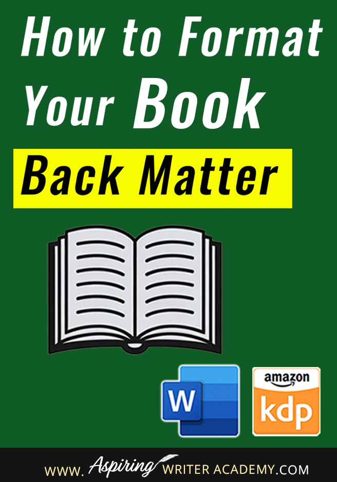 Learn how to format your book back matter for Amazon KDP print books step by step! From adding bonus chapters to inserting book covers and QR codes, this guide shows indie authors how to create professional-looking back matter that connects with readers and promotes your other work. Perfect for self-published authors! #BookFormatting #AmazonKDP #SelfPublishing #IndieAuthorTips