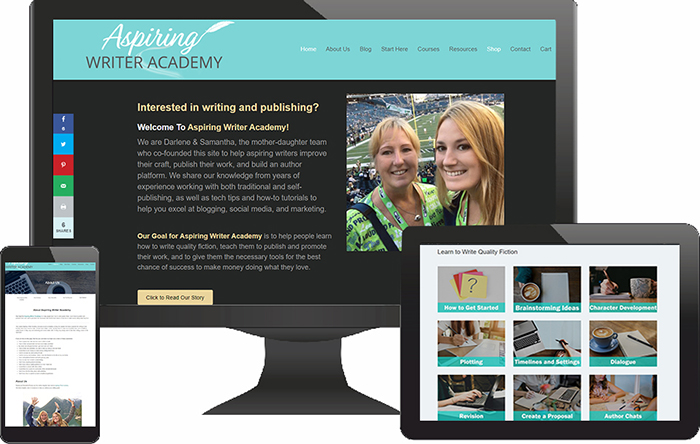 I also enjoy teaching others how to write at conferences and online at www.aspiringwriteracademey.com so that I can help other aspiring writers make their dreams come true.