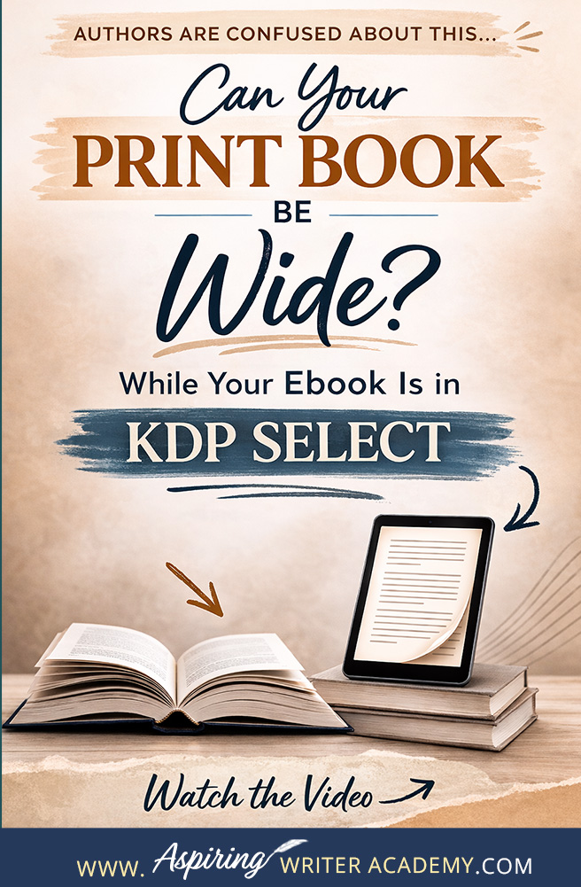 Thinking about enrolling in KDP Select but worried about limiting your print book sales? This video breaks down how ebook exclusivity works and why your print book can still be distributed wide.