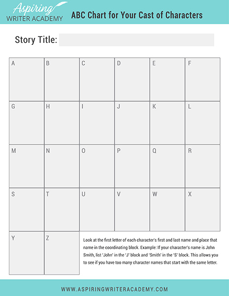 Need help naming characters in your novel? Discover 5 simple character naming tips for fiction writers, including how to choose names with meaning, avoid common naming mistakes, and keep your cast organized. This post also includes free downloadable writing templates: a Character Cast List and ABC Chart for your cast of characters. Perfect for romance, fantasy, historical fiction, and first-time novel writers.
