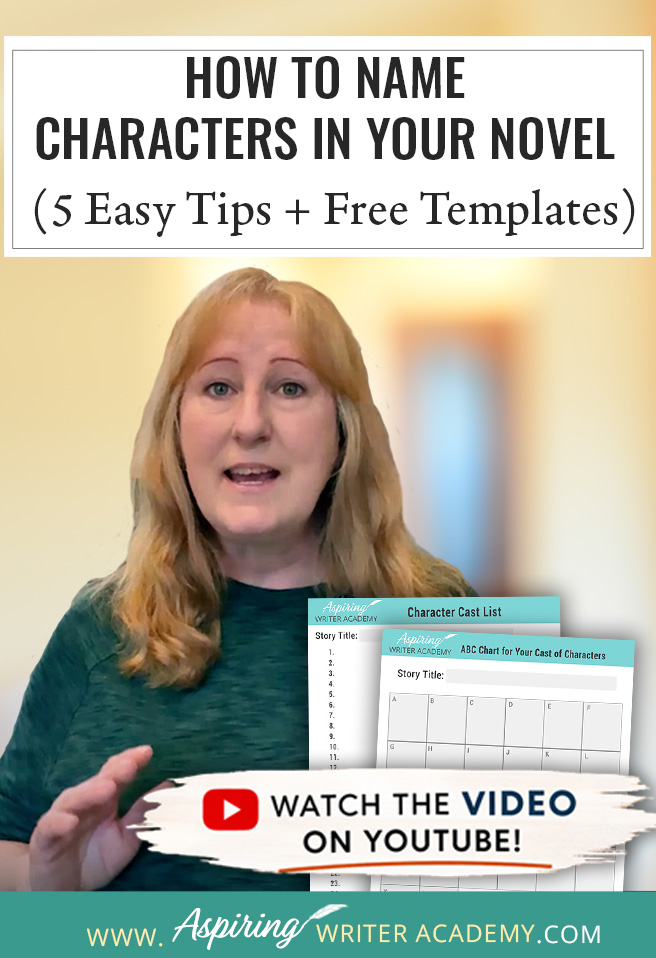 Need help naming characters in your novel? Discover 5 simple character naming tips for fiction writers, including how to choose names with meaning, avoid common naming mistakes, and keep your cast organized. This post also includes free downloadable writing templates: a Character Cast List and ABC Chart for your cast of characters. Perfect for romance, fantasy, historical fiction, and first-time novel writers.