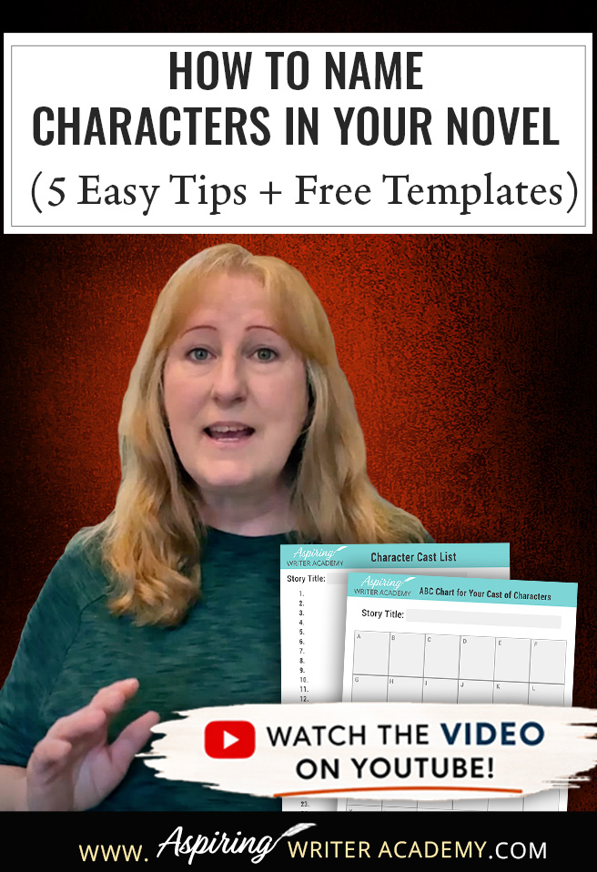 Writers, struggling to choose the perfect names for your novel characters? This blog post from Aspiring Writer Academy shares 5 easy tips for naming characters in your story, plus 2 free printable templates to help organize your cast list and avoid confusing names. Learn how to create memorable character names that fit personality, theme, and story arc. Perfect for fiction writers, novelists, and aspiring authors planning their next book.