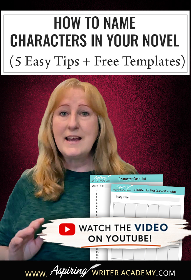 Writers, struggling to choose the perfect names for your novel characters? This blog post from Aspiring Writer Academy shares 5 easy tips for naming characters in your story, plus 2 free printable templates to help organize your cast list and avoid confusing names. Learn how to create memorable character names that fit personality, theme, and story arc. Perfect for fiction writers, novelists, and aspiring authors planning their next book.