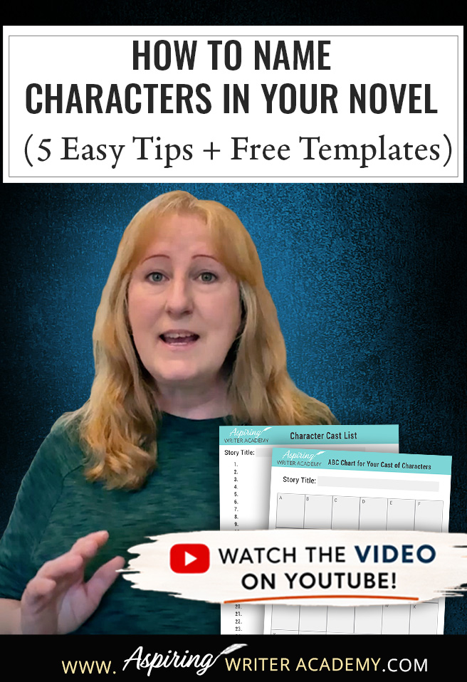 Need help naming characters in your novel? Discover 5 simple character naming tips for fiction writers, including how to choose names with meaning, avoid common naming mistakes, and keep your cast organized. This post also includes free downloadable writing templates: a Character Cast List and ABC Chart for your cast of characters. Perfect for romance, fantasy, historical fiction, and first-time novel writers.