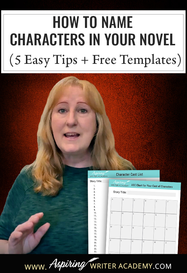 Writers, struggling to choose the perfect names for your novel characters? This blog post from Aspiring Writer Academy shares 5 easy tips for naming characters in your story, plus 2 free printable templates to help organize your cast list and avoid confusing names. Learn how to create memorable character names that fit personality, theme, and story arc. Perfect for fiction writers, novelists, and aspiring authors planning their next book.