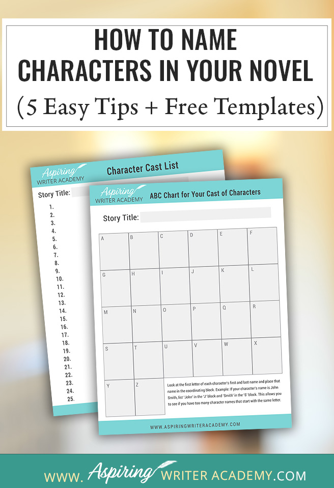 Learn how to name characters in your novel with these 5 easy writing tips from Aspiring Writer Academy. This helpful blog post teaches fiction writers how to choose memorable character names, match names to personality, avoid similar-sounding names, and organize their cast with free downloadable templates. Great for authors writing novels, romance, fantasy, or historical fiction who want stronger character development.