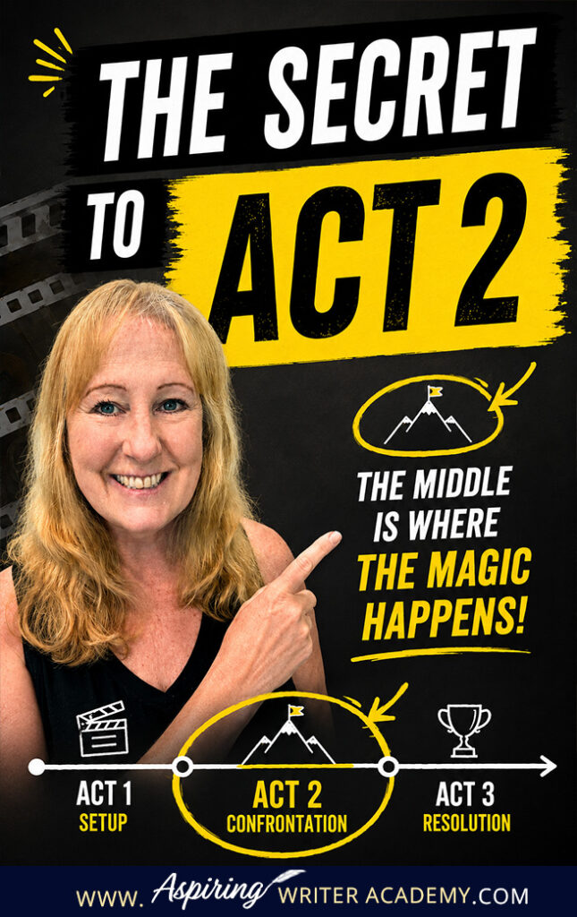 Learn how to structure Act 2 in a novel using the 3 Act Structure. Discover story beats, midpoint reversals, pinch points, and movie examples to fix a sagging middle and keep readers hooked.