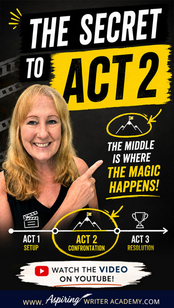 Learn how to structure Act 2 in a novel using the 3 Act Structure. Discover story beats, midpoint reversals, pinch points, and movie examples to fix a sagging middle and keep readers hooked.
