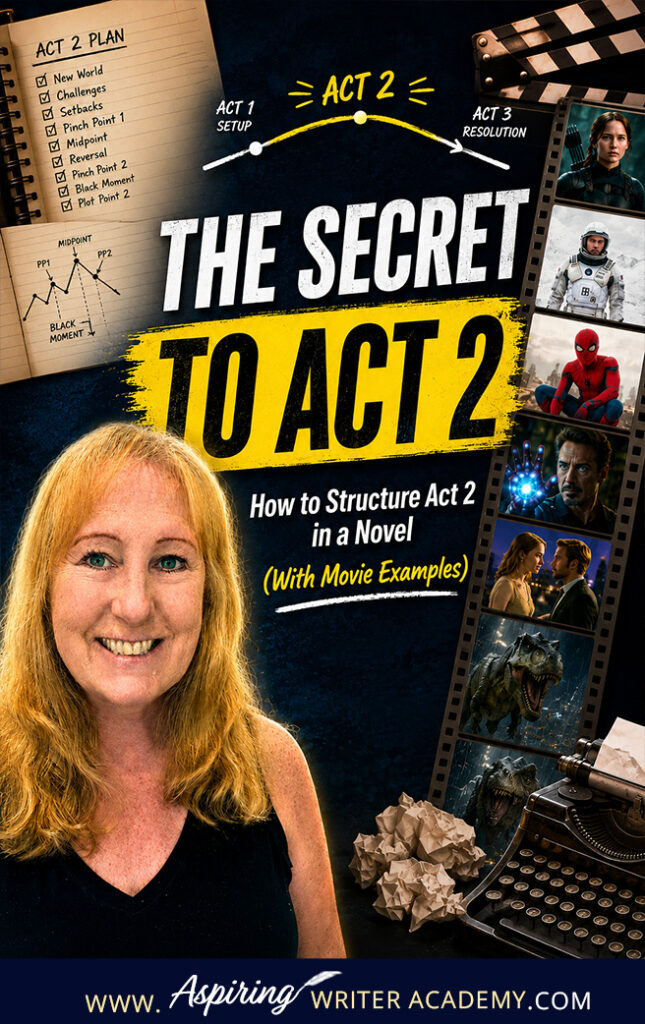 Learn how to structure Act 2 in a novel using the 3 Act Structure. Discover story beats, midpoint reversals, pinch points, and movie examples to fix a sagging middle and keep readers hooked.