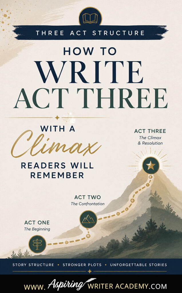 Learn how to write Act 3 of the three act structure with a powerful climax, resolution, and final scene that readers will remember. This step-by-step guide breaks down Act 3 into five clear beats—revelation, decision, climax, resolution, and final image—using movie examples to help you craft a satisfying story ending.